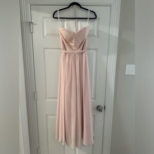 Bill levkoff blush dress size 10